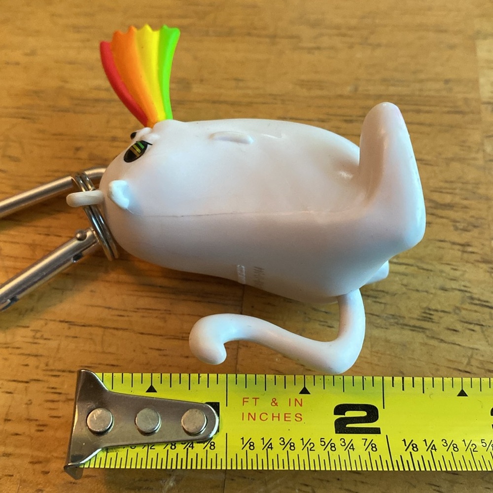 Exploding Kitten Backpack Charm Keychain | Rainbow Ralphing Cat - Picture 7 of 8